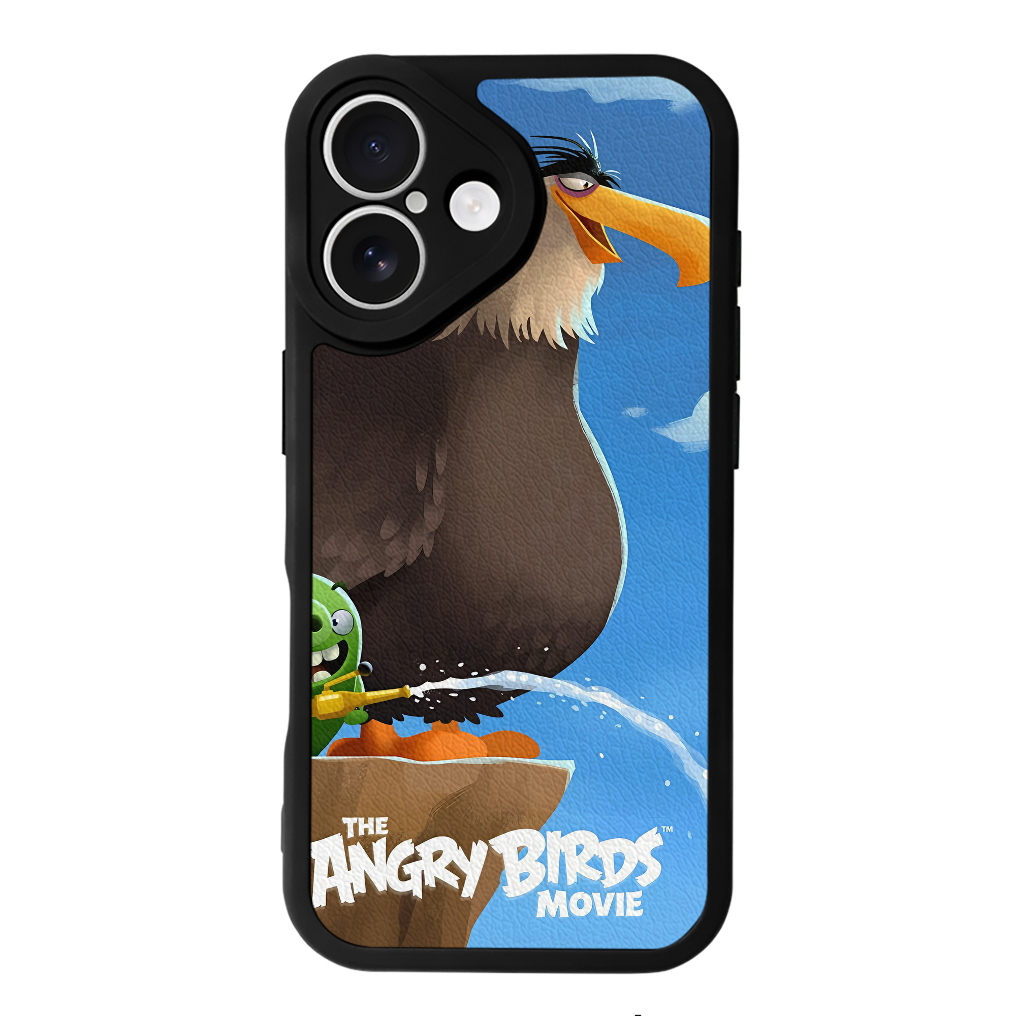 （画像用） Angry Birds アングリーバード 【iPhone 16シリーズ対応】シリコンスマホケース（レザー調） 材質：シリコン